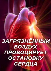 ЗАГРЯЗНЁННЫЙ ВОЗДУХ ПРОВОЦИРУЕТ ОСТАНОВКУ СЕРДЦА